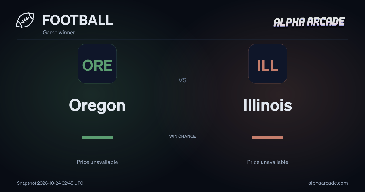 FOOTBALL: Oregon — / Illinois —