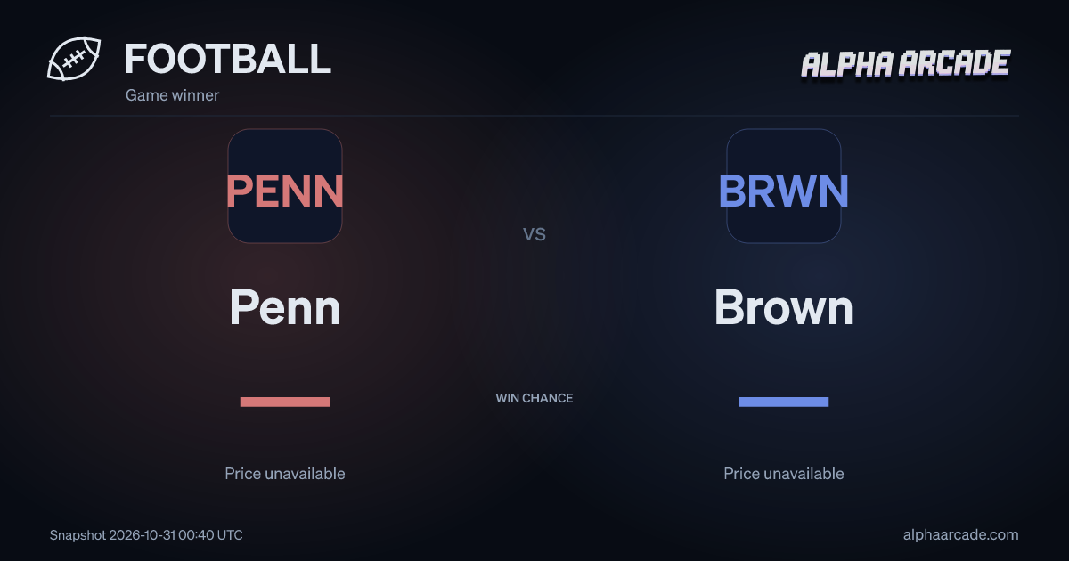 FOOTBALL: Penn — / Brown —