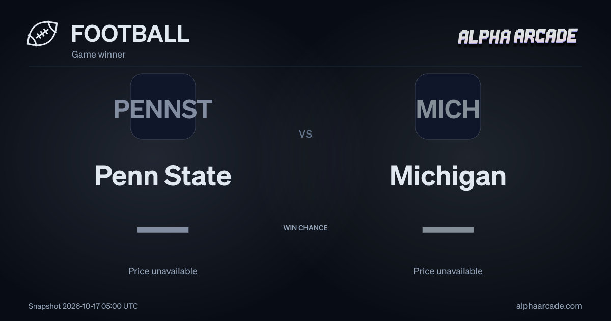 FOOTBALL: Penn State — / Michigan —