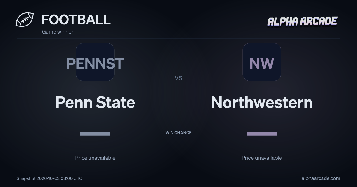 FOOTBALL: Penn State — / Northwestern —