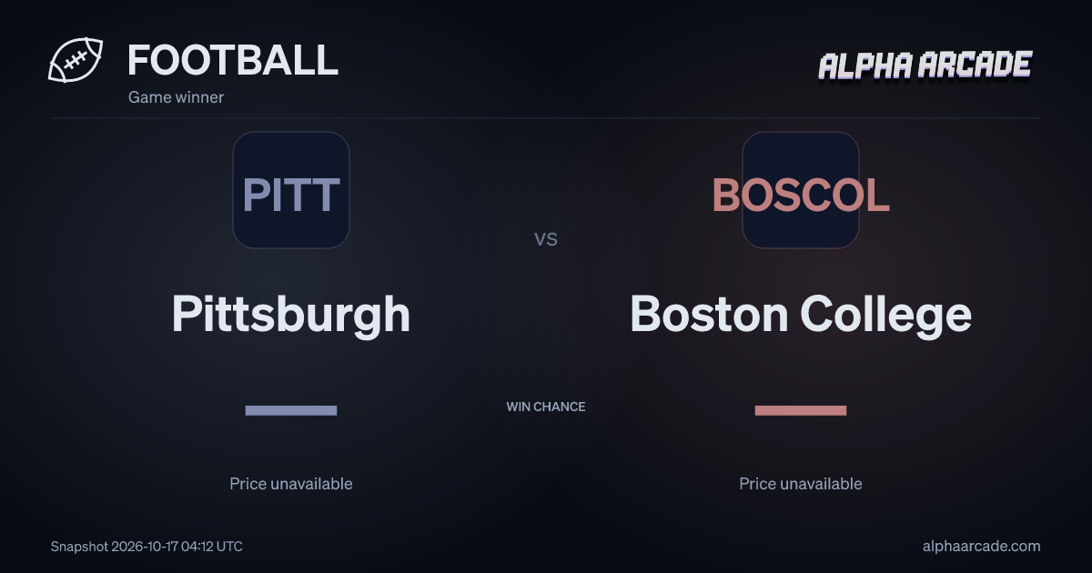 FOOTBALL: Pittsburgh — / Boston College —