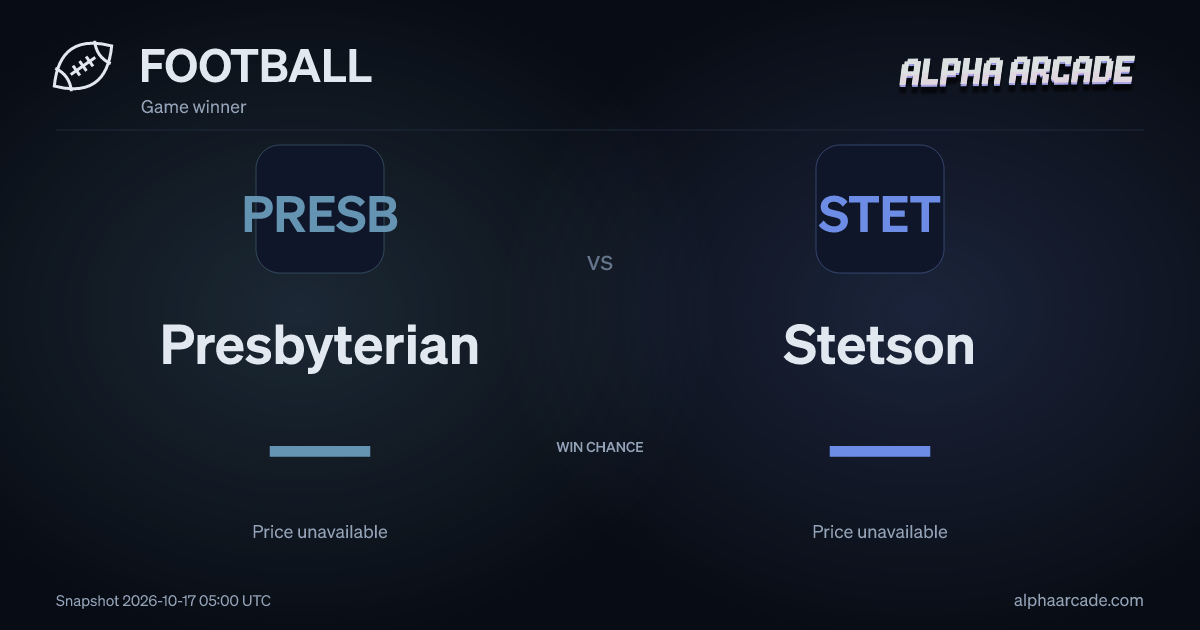 FOOTBALL: Presbyterian — / Stetson —
