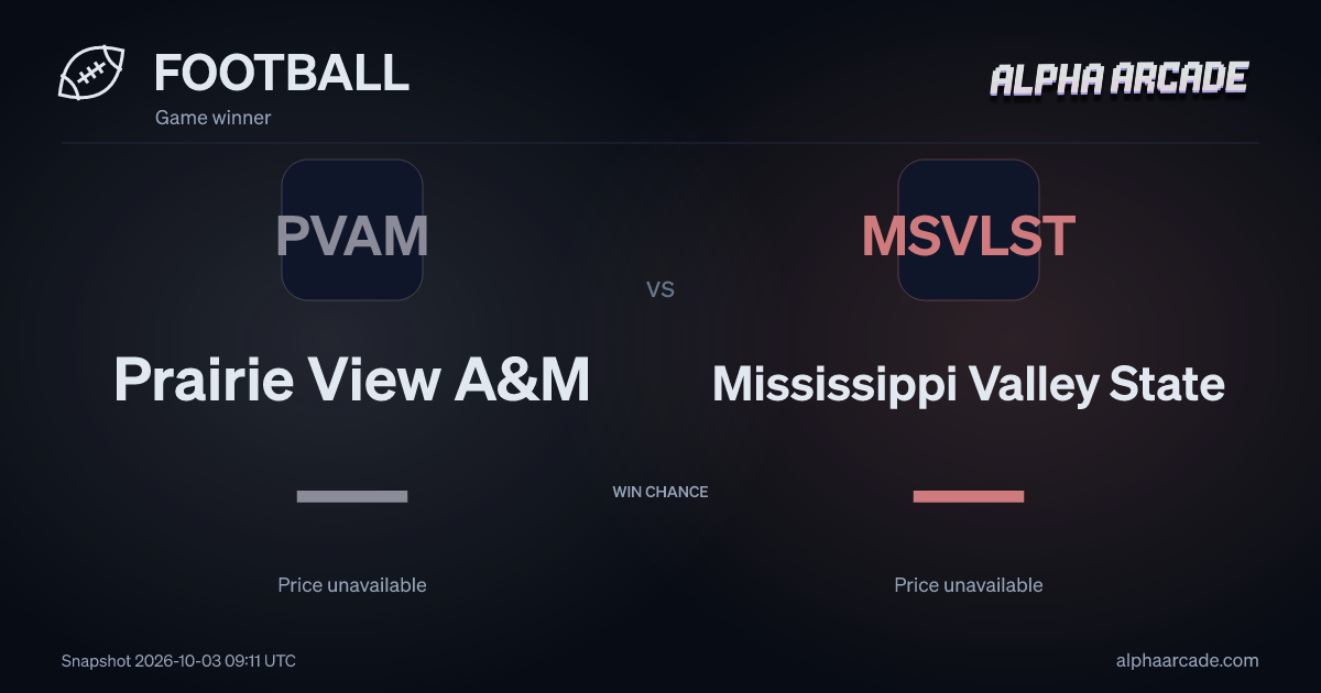 FOOTBALL: Prairie View A&M — / Mississippi Valley State —