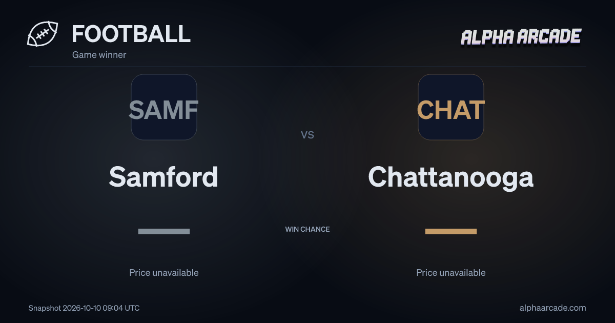 FOOTBALL: Samford — / Chattanooga —