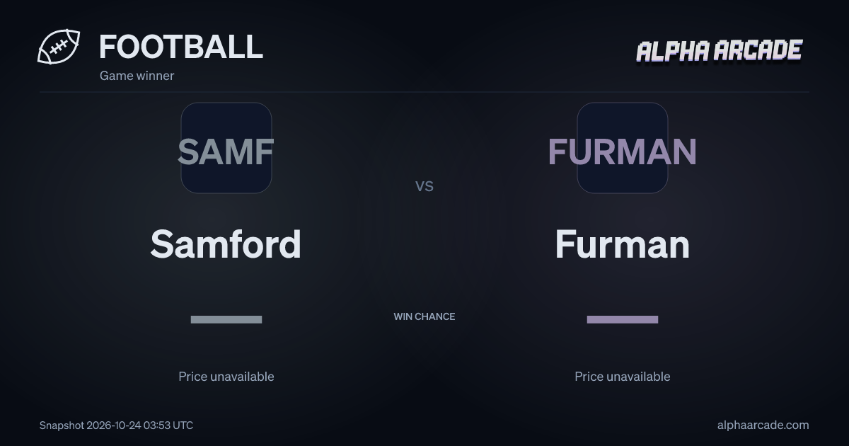 FOOTBALL: Samford — / Furman —