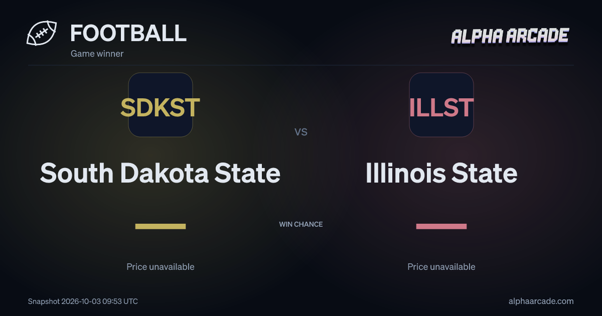 FOOTBALL: South Dakota State — / Illinois State —