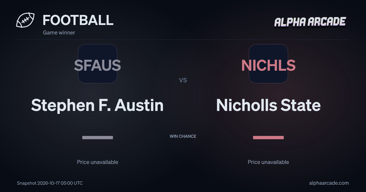 FOOTBALL: Stephen F. Austin — / Nicholls State —