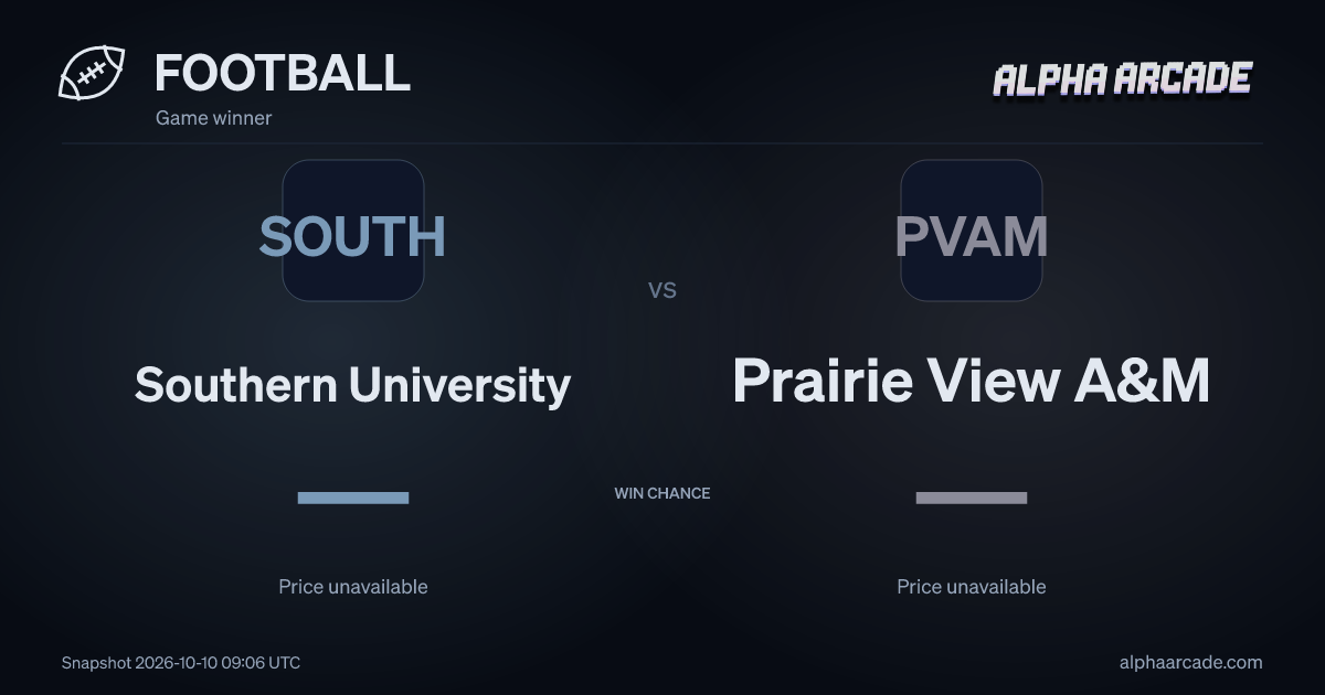 FOOTBALL: Southern University — / Prairie View A&M —