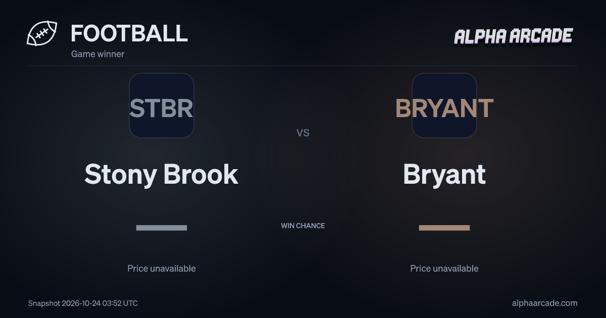 FOOTBALL: Stony Brook — / Bryant —