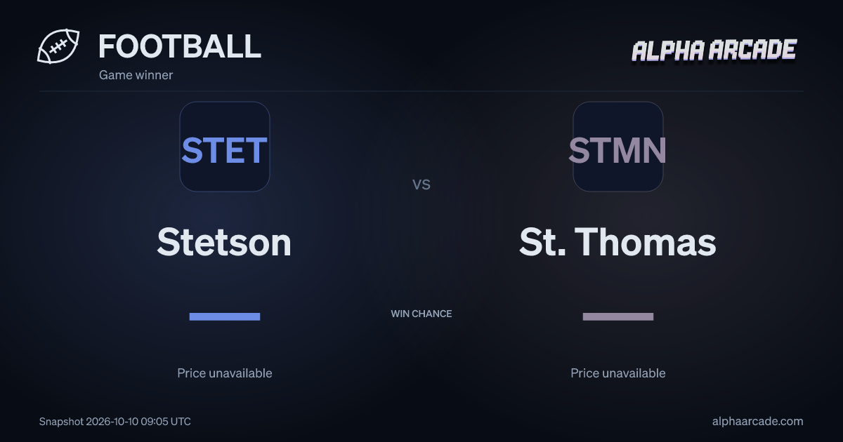 FOOTBALL: Stetson — / St. Thomas —