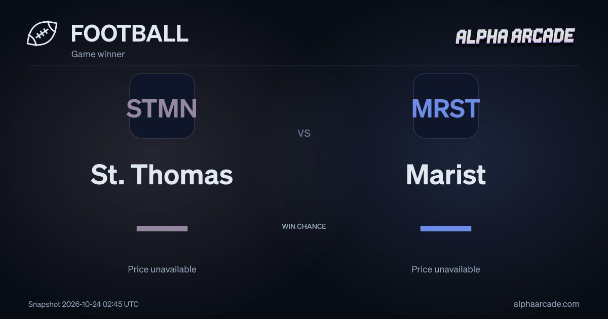 FOOTBALL: St. Thomas — / Marist —