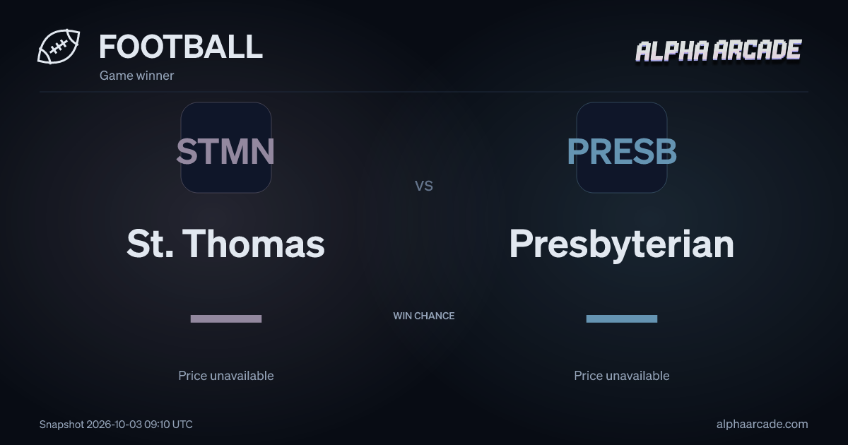 FOOTBALL: St. Thomas — / Presbyterian —