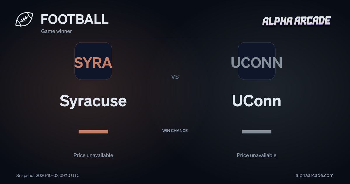 FOOTBALL: Syracuse — / UConn —