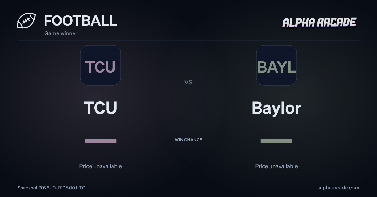 FOOTBALL: TCU — / Baylor —