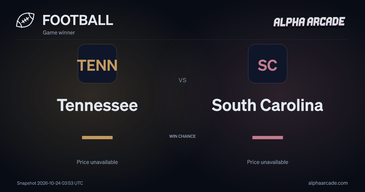 FOOTBALL: Tennessee — / South Carolina —