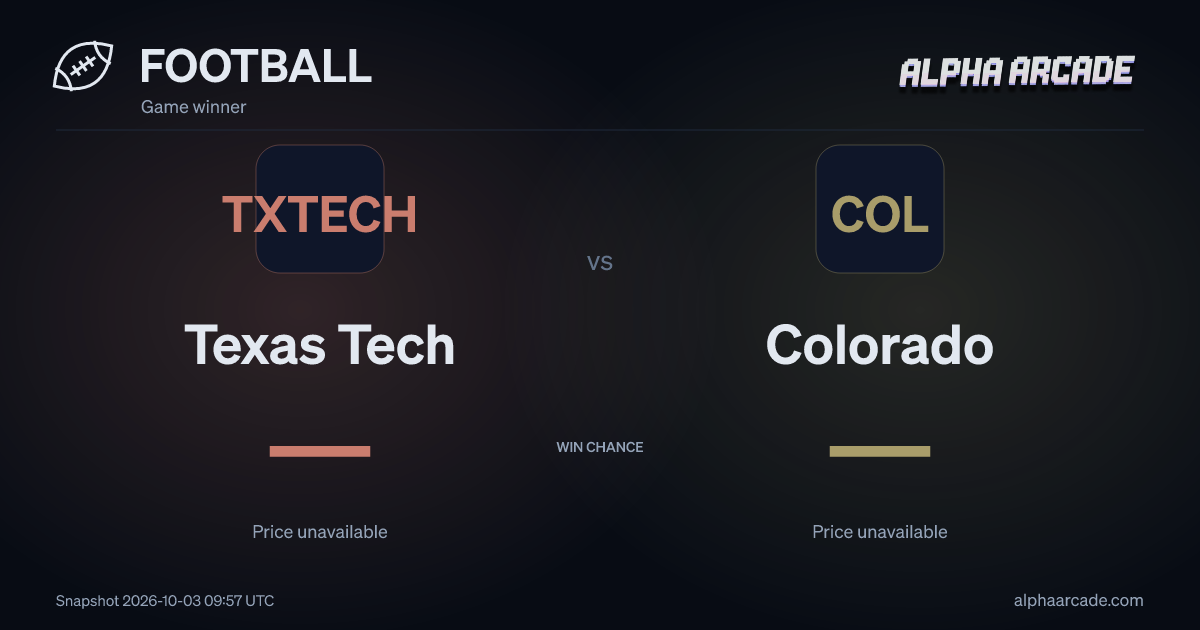 FOOTBALL: Texas Tech — / Colorado —