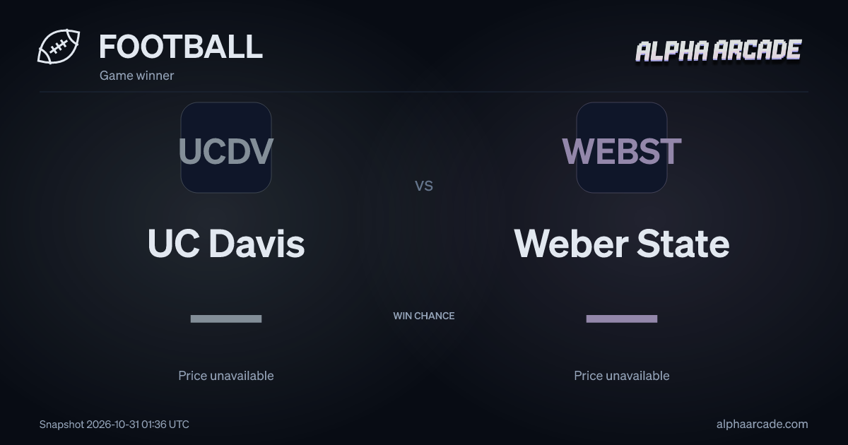 FOOTBALL: UC Davis — / Weber State —