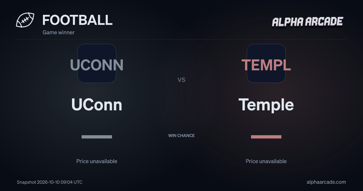 FOOTBALL: UConn — / Temple —