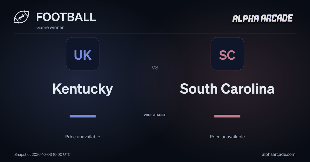 FOOTBALL: Kentucky — / South Carolina —