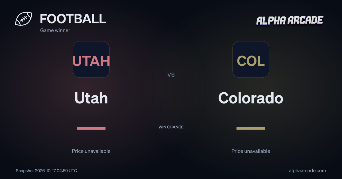 FOOTBALL: Utah — / Colorado —