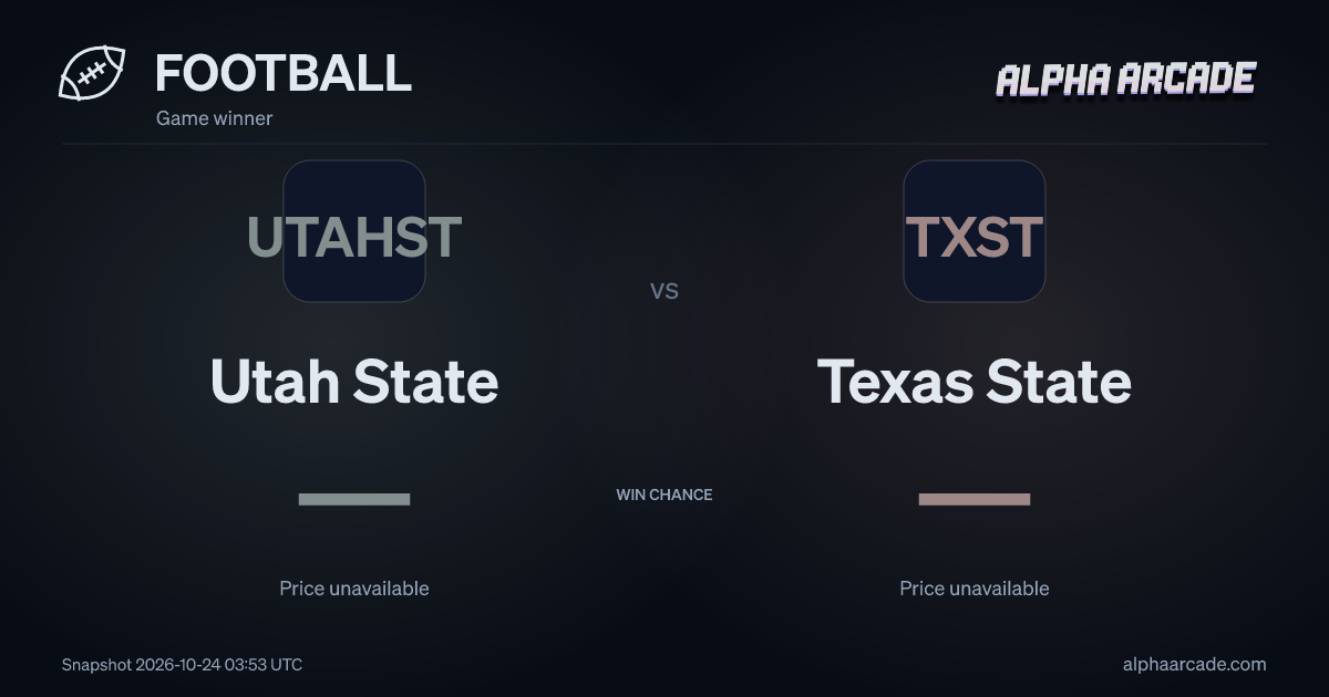 FOOTBALL: Utah State — / Texas State —