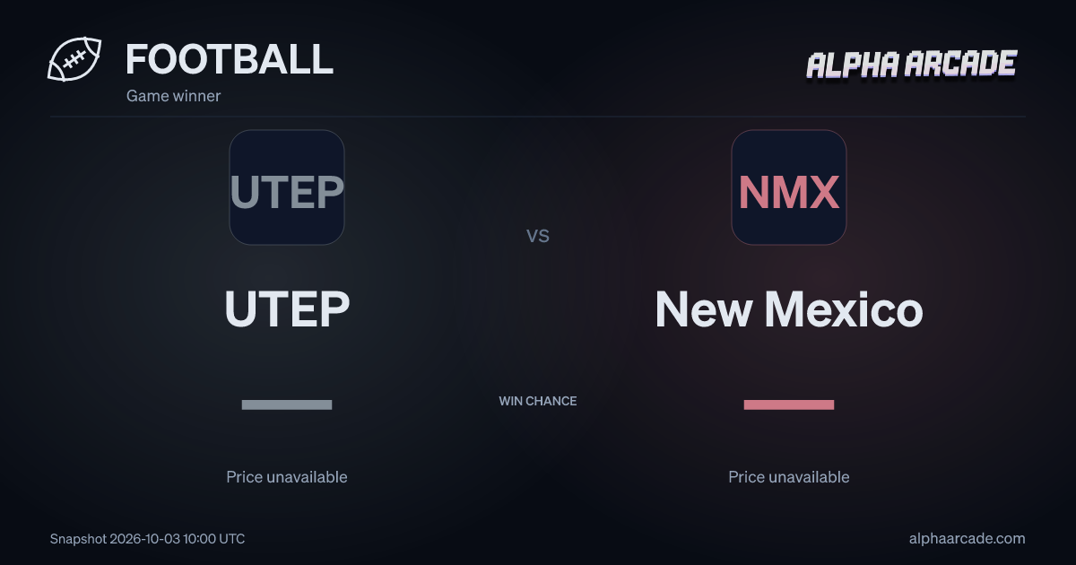 FOOTBALL: UTEP — / New Mexico —