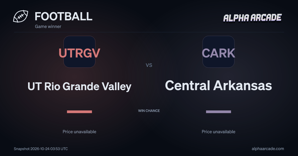 FOOTBALL: UT Rio Grande Valley — / Central Arkansas —