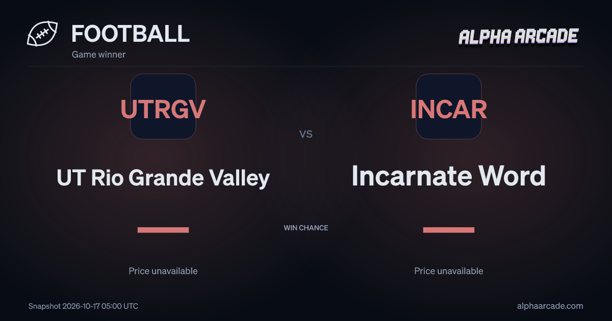 FOOTBALL: UT Rio Grande Valley — / Incarnate Word —