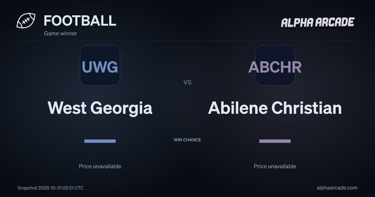 FOOTBALL: West Georgia — / Abilene Christian —