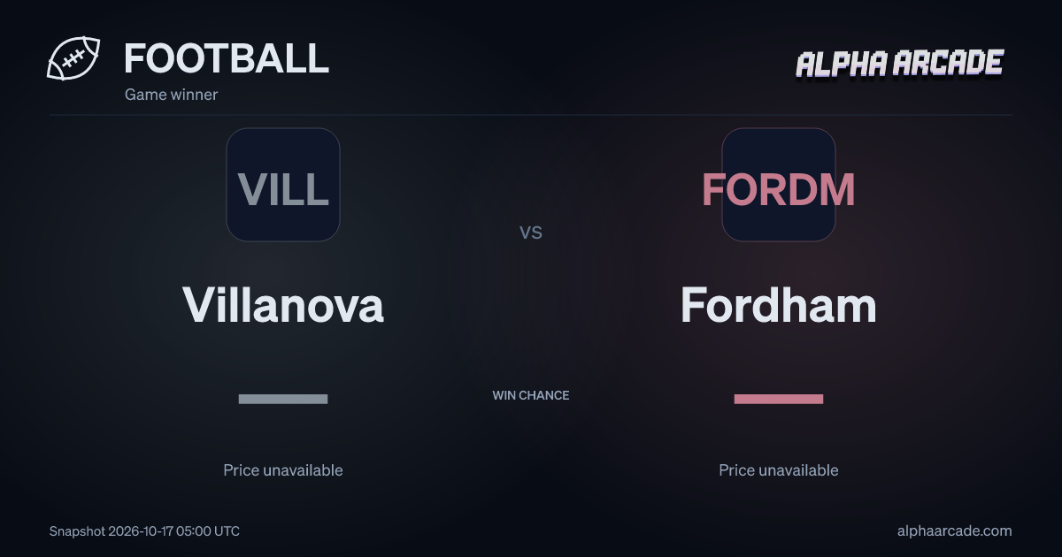 FOOTBALL: Villanova — / Fordham —