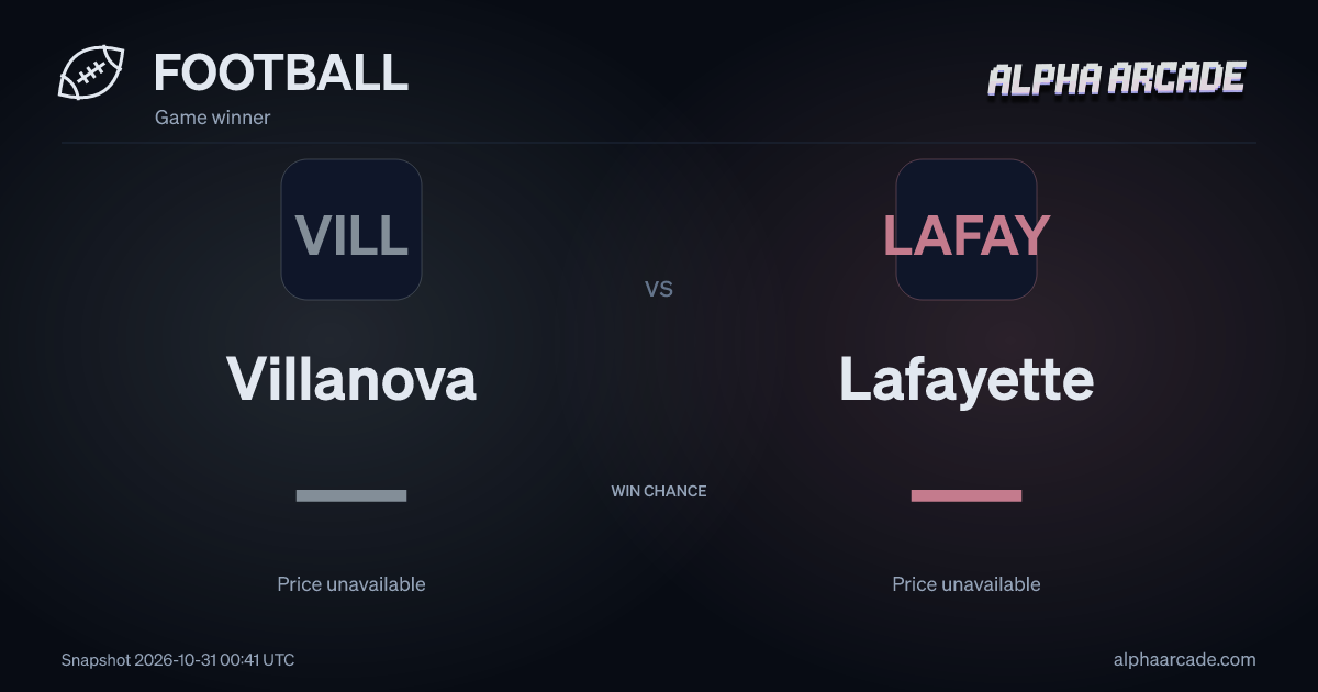 FOOTBALL: Villanova — / Lafayette —