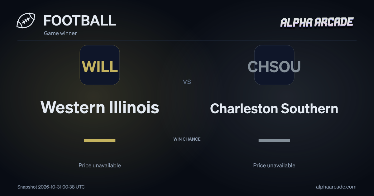 FOOTBALL: Western Illinois — / Charleston Southern —