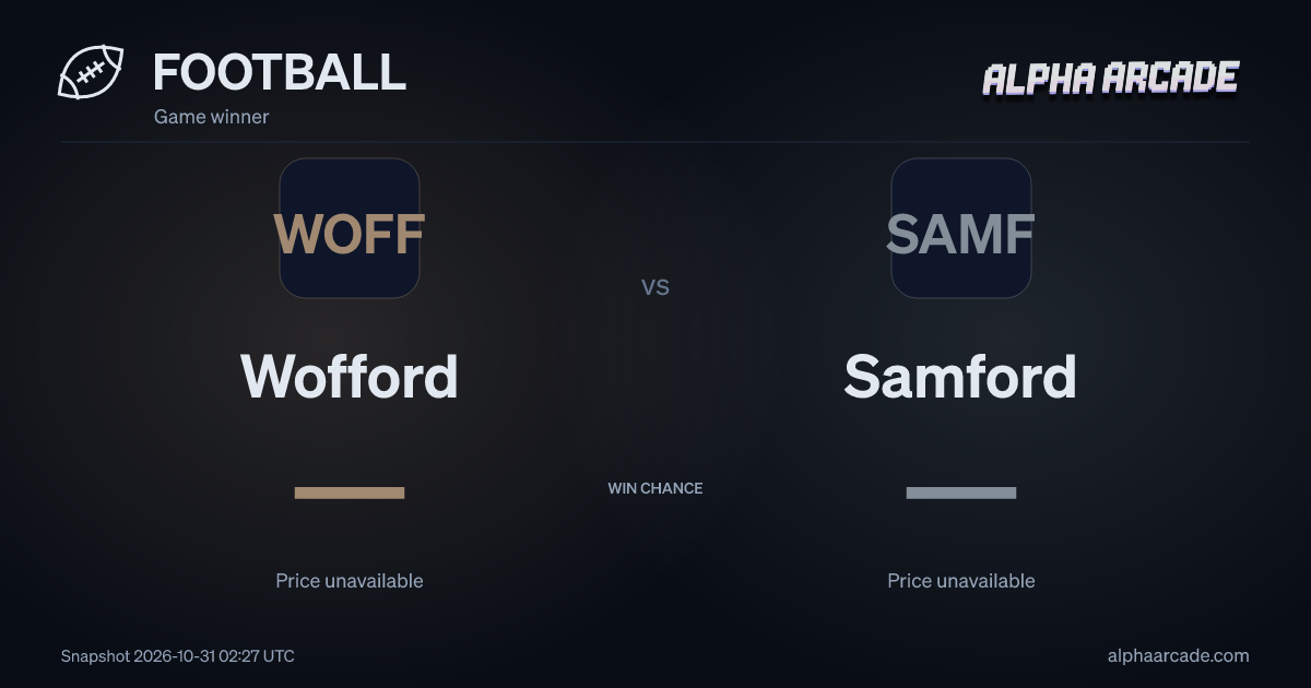 FOOTBALL: Wofford — / Samford —