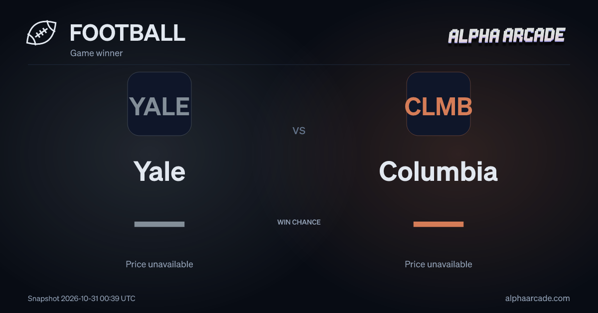FOOTBALL: Yale — / Columbia —