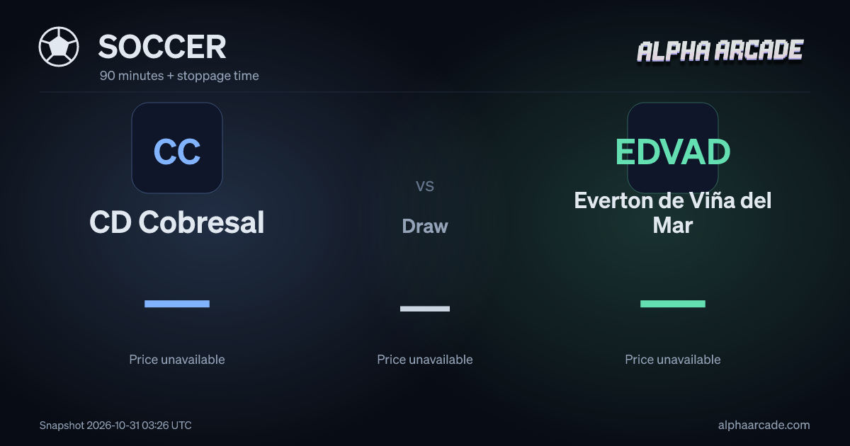 SOCCER: CD Cobresal — / Draw — / Everton de Viña del Mar —