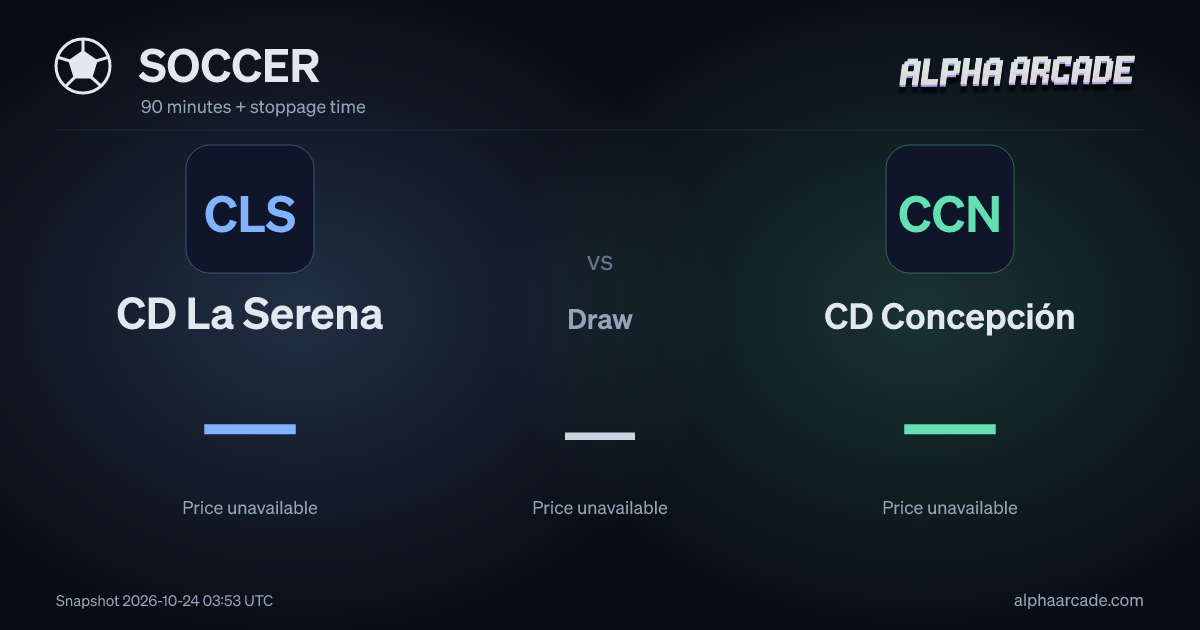 SOCCER: CD La Serena — / Draw — / CD Concepción —