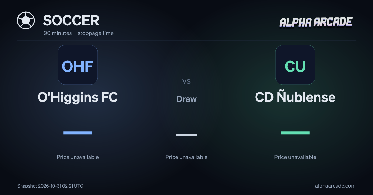 SOCCER: O'Higgins FC — / Draw — / CD Ñublense —