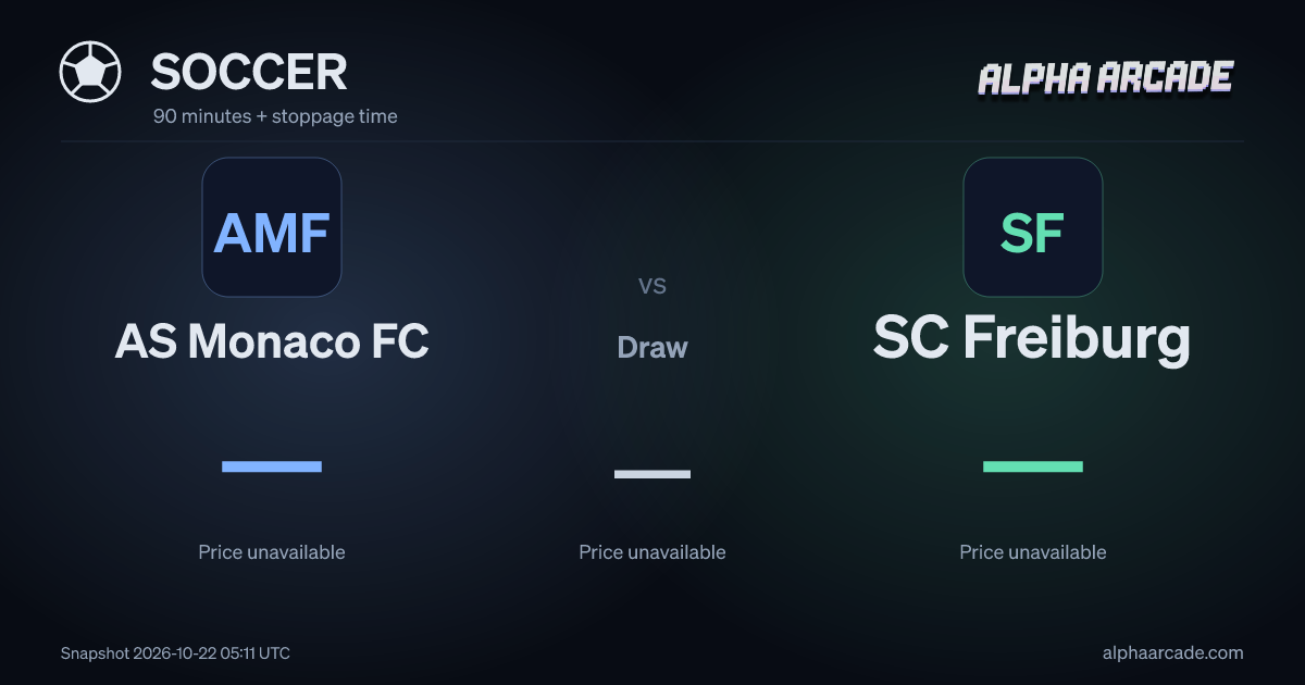 SOCCER: AS Monaco FC — / Draw — / SC Freiburg —