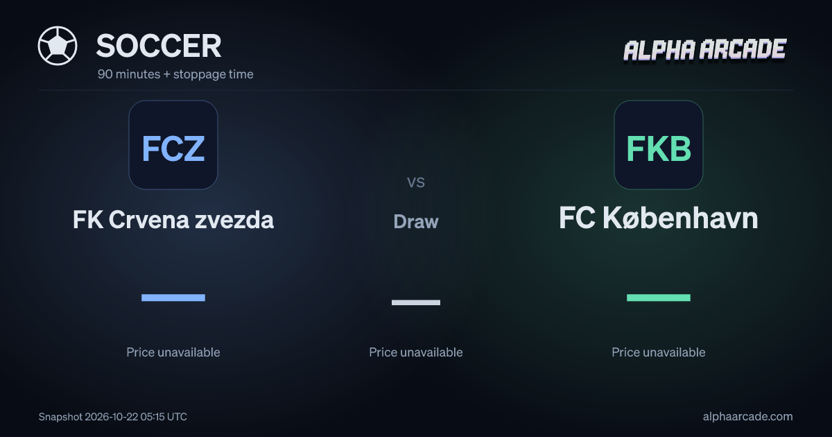 SOCCER: FK Crvena zvezda — / Draw — / FC København —