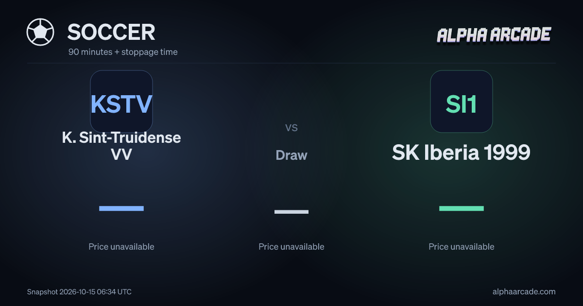 SOCCER: K. Sint-Truidense VV — / Draw — / SK Iberia 1999 —