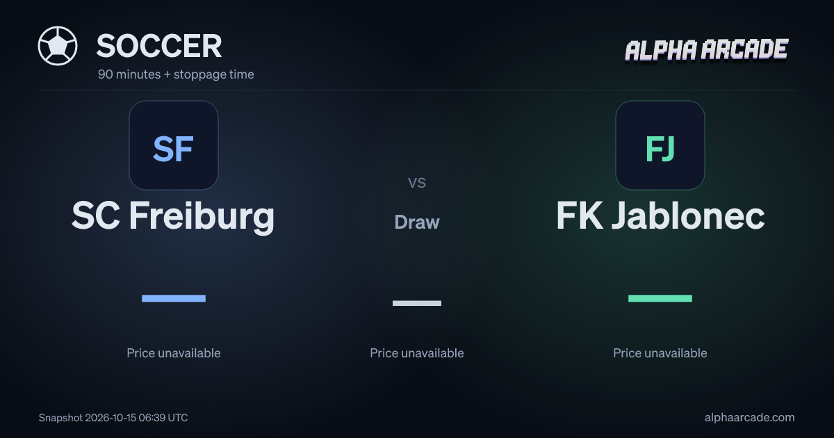 SOCCER: SC Freiburg — / Draw — / FK Jablonec —