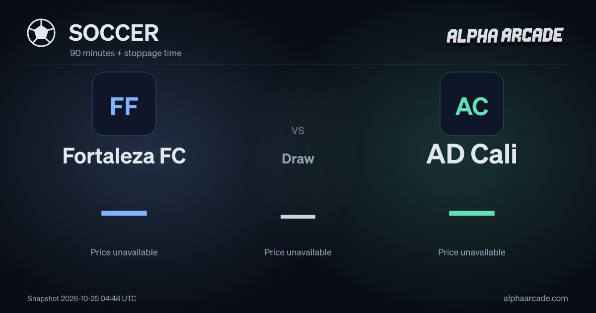 SOCCER: Fortaleza FC — / Draw — / AD Cali —