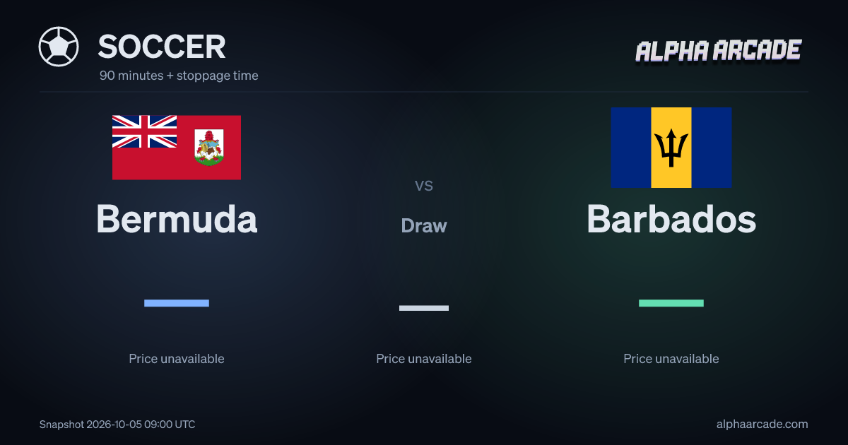 SOCCER: Bermuda — / Draw — / Barbados —