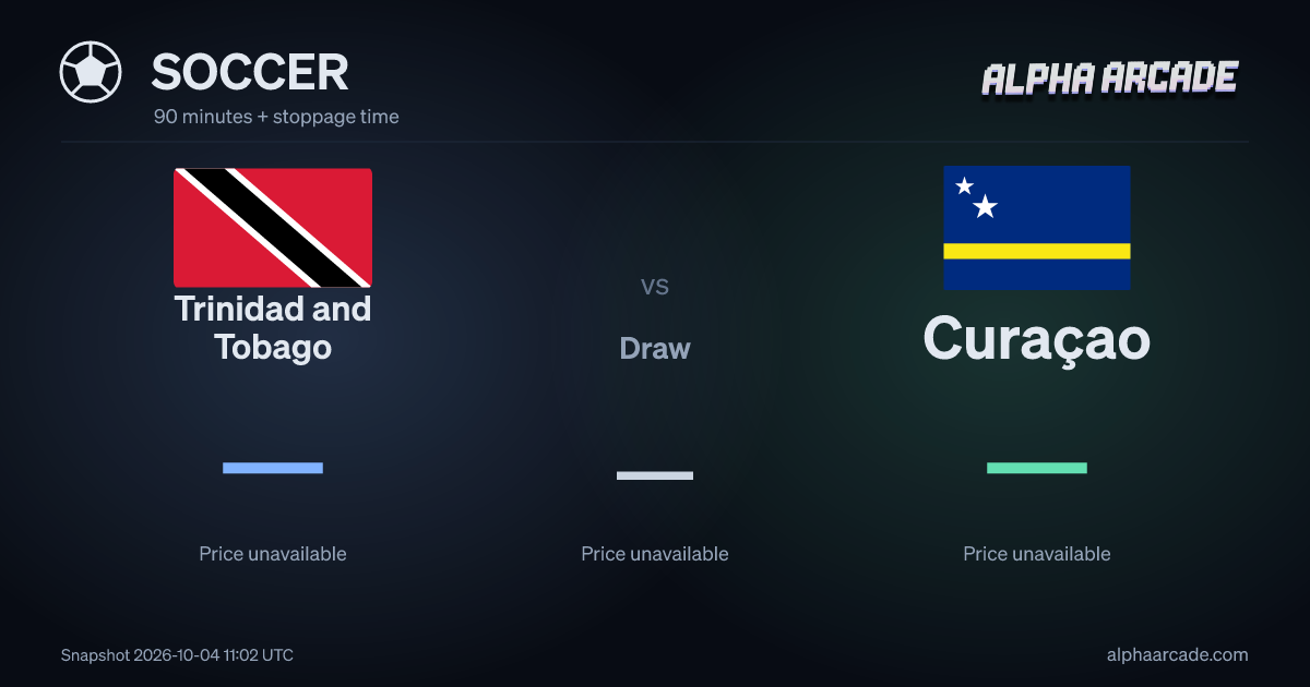 SOCCER: Trinidad and Tobago — / Draw — / Curaçao —