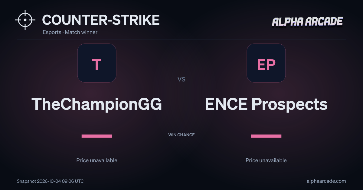 COUNTER-STRIKE: TheChampionGG — / ENCE Prospects —