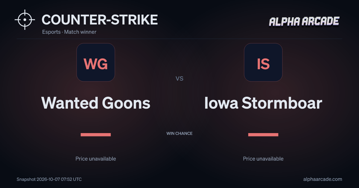 COUNTER-STRIKE: Wanted Goons — / Iowa Stormboar —