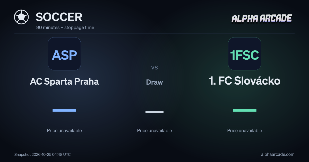 SOCCER: AC Sparta Praha — / Draw — / 1. FC Slovácko —