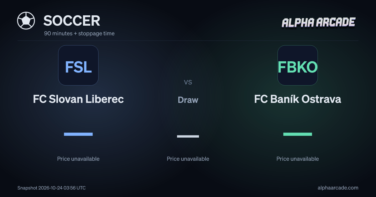 SOCCER: FC Slovan Liberec — / Draw — / FC Baník Ostrava —