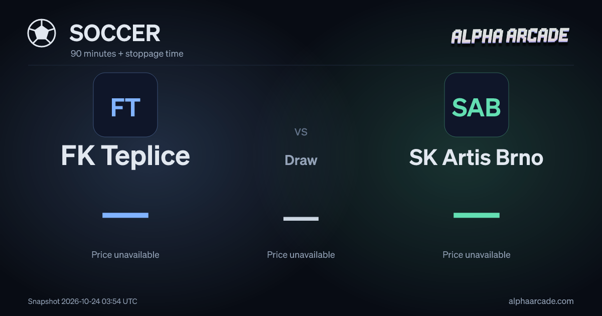 SOCCER: FK Teplice — / Draw — / SK Artis Brno —