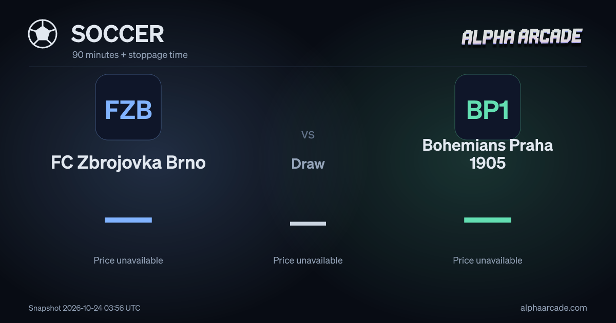 SOCCER: FC Zbrojovka Brno — / Draw — / Bohemians Praha 1905 —